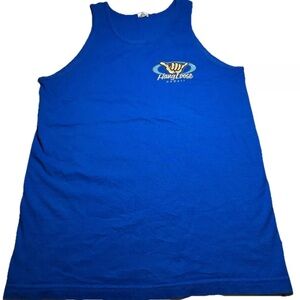 Hang Loose Hawaii Surfer Surfing Graphic Tshirt Mens Medium Sleeveless Beach VTG